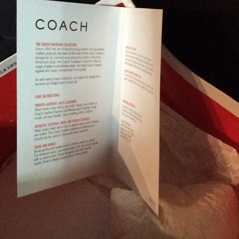 Coach wedge heel